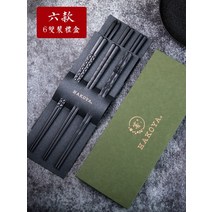 일본 합금 젓가락 12종 5매 세트 일식 블랙 선물용 수저세트, 1개, 각 모델 3매
