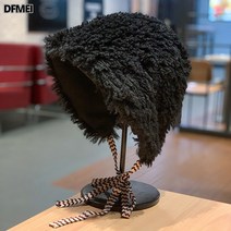 DFMEI.추동모--빈티지 털모자녀 도톰워터 패션 스트랩 바람막이