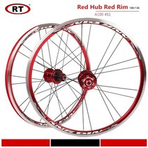 RT A100 406451 접이식 자전거 BMX 20 인치 울트라 라이트 휠 5 베어링 디스크 V 브레이크 휠셋, 451 RDRD 100-135
