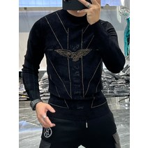 스웨터니트이너셔츠 겨울 가을 트렌드 슬림 캐쥬얼 스타일리쉬 뜨겁다 하늘에 구멍을 뚫다 거위 두꺼운 융털 3252802718