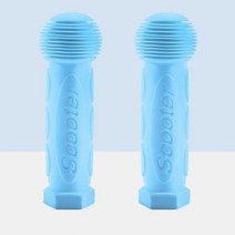 전기삼륜차 3륜스쿠터 삼륜스쿠터 미끄럼 방지 고무 자전거 핸들 바 그립 1 쌍 방수 세발 스쿠터 바 어린이 사이클링, 블루 2