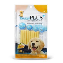 덴탈플러스 국산 덴탈 개껌, 치즈맛, 50g, 4개
