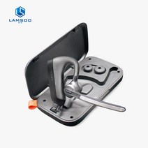 (신제품 빅세일 79900원) 람쏘 LS-SL60 PLUS 노이즈캔슬링 핸즈프리 귀걸이형 통화용 한쪽 한국어 음성안내 블루투스 무선 이어폰 충전케이스포함 최대88시간 잡음99%상쇄