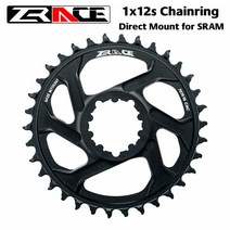 로드 MTB 자전거 크랭크 체인 휠 ZRACE 1x12s 체인 링 28/30/32/34/36T 7075AL 비커스-경도 21 오프셋 6mm 너비 MTB 체인 휠 SRAM 직접 장착 크랭크, 01 28T Black