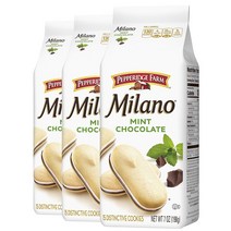 페퍼리지팜 밀라노쿠키 민트 초코렛 Pepperidge Farm Milano Mint Chocolate Cookies, 3개, 198g