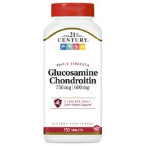21세기센트리 트리플 스트렝스 글루코사민 750mg 콘드로이틴 600mg 타블렛, 150개입, 1개