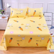 이인용침대 침대시트 단건 싱글침대 기숙사 피부 친화 트윌 기모 많다 규격 사계절 통용 2650303337, 열무