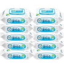 깨끗한나라 페퍼민트 물티슈 캡형, 10팩, 3팩