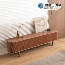 바로크가구 바흐 커브슬라이딩 원목 거실장 2200 BLI340, 네추럴