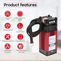 5500mW 10W 20W 30W 40W 레이저 조각기 모듈 헤드 조각 기계 커터 나무 아크릴 절단 금속, 01 450nm, 01 450nm_01 10W