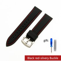 프리미엄 등급 불소 고무 시계 스트랩 20mm 22mm 24mm 팔찌 각 브랜드 시계 밴드에 대한 통기성 방수 시계 밴드