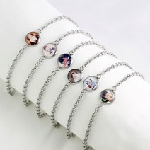 마베주얼리 써지컬스틸 포토 미아방지 팔찌, 남성용(21cm)