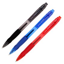 사무실 학교학원 업무용 볼펜 0.5mm(12pcs) 팬 중성펜, 검정