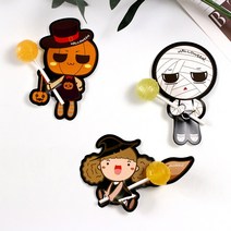 [50p]미뇽 할로윈 막대사탕 포장 페이퍼 어린이집 선물 봉투 세트, E. 꼬마마녀(약 50EA)