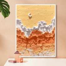 시간 가는 줄 모르는 집콕취미 DIY 그리기 명화 충전 캔버스 유화 그림그리기 핸드페인팅 색칠 화판 아크릴 컬러링, 50*60cm, RS1532, 겉틀+속틀+화포+안료+화필+액세서리 추가