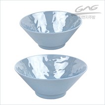 유포 멜라민그릇 V면기 청블루-297 업소용그릇, 청블루 297-8.5인치