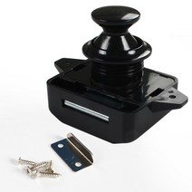 캠핑카 카라반 RV 부품 용품 직경 26mm caravan car push lock rv camper boat 서랍 래치 버튼 잠금 가구 하드웨어, 검은 색