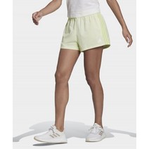 국내정품 ADIDAS 아디다스 에센셜 우먼 숏 팬츠 - 옐로우 / HE9346 W BLUV Q2 SHO ALMLIM/WHITE