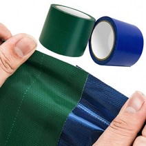 천막 보수테이프 방수테이프 갑바 텐트 보수 타포린 천막지, 타포린테이프그린(5m)