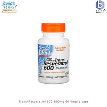 Doctors Best 고효능 트랜스 레스베라트롤 600 600mg 베지 캡슐 60정