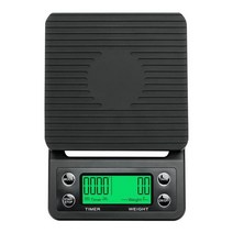 가정용 디지털 주방저울 정밀 드립 커피 저울 0.1g 타이머 내장 주방 고정밀 LCD, [01] Black, [01] 5 키로그램