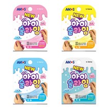 아모스 아이슬라임 70g 트윙클 반짝이 슬라임 촉감놀이, 하늘