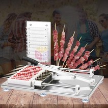 양꼬치기계 캠핑 화로 가정용 그릴 lamb skewer machine 수동 satay 꼬치 기계 바베큐 스테인레스 스틸 양고기 케밥 양고기 꼬치 도구 doner 케밥, 없음