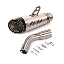 스즈키 SV650 2016-2023용 51mm 오토바이 배기 시스템 중간 링크 파이프 머플러 소음기 EsapeTip Stainleee