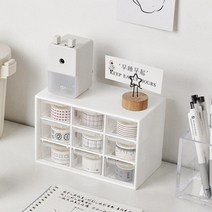 9칸 미니서랍 책상위서랍장 데스크테리어 책상 데스크 오거나이저 정리함 소품 정리 수납함 보관함, 단품, 단품