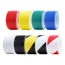 [당일출고] 바닥 라인테이프 사선테이프 48mm X 30M 4개입, 적색