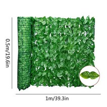 화단 경계 텃밭 분리대 정원 울타리 나무 펜스 인공 개인 정보 패널 장식 식물 uv 보호 개인 정보 화면 실내 야외 뒤뜰 홈 장식, 사과잎 0.5x1m, 사과잎 0.5x1m