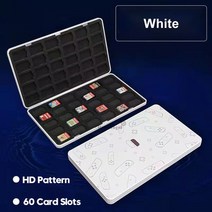 블랙박스용sd카드 ns game card case storage MicroSD메모리, 하얀