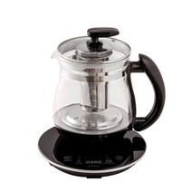퀸센스 멀티 티포트 무선 전기주전자 1.8L 2종 (블랙 화이트), 퀸센스 멀티 티포트 1.8L (블랙) (QSKT-2000)