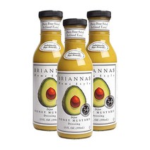브리아나스 허니 머스타드 드레싱 디종 글루텐 프리, 355ml, 3개