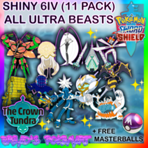 ✨Shiny 6IV Ultra Beasts ALL 11 PACK✨ 포켓몬 소드 및 실드 전