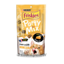 퓨리나 프리스키 파티믹스 고양이 간식 닭, 3가지 치즈 맛, 60g, 5개