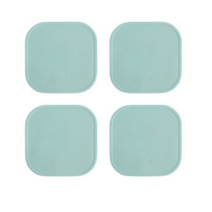 에이드엘 스퀘어 실리콘 컵받침 4p, 민트