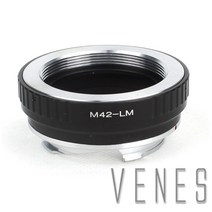 Venes M42-L/m 렌즈 어댑터 슈트 m42 나사 용 leica m lm 마운트/어댑터 링 m9 m8 m7 m6 m5 m3, 한개옵션0