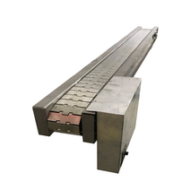 모판 이송기 컨베어 롤러 이동식 컨베이어 가정용 농업용 자동 카트기 직선 벨트 고온 저항 플랫 탑 체인 플레이트 라인 철판 플랫 체인을 운반하는 플라스틱, 파란색 입금 링크