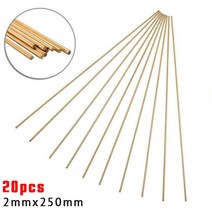 20pcs 2mmx250mm Brass Welding Wire Low Temperature Rod For Repair Brazing Soldering WeldingampSolder