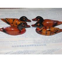 원앙새 천둥오리 목각 원앙 세트 한쌍 부자부엉이 작은 만다린