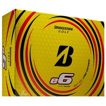 2021 브리지스톤 e6 골프 볼 NEW, Yellow, 1EYX6D, 노란색