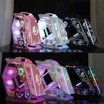 컴퓨터 수냉식 본체 특이한 PC 케이스 BJ 유튜버 다나와 조립 게이밍 LA-000031195, 01 공식 표준 분배, 01 MATX 플레이스테이션 블랙