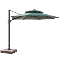 대형 태양광 원형파라솔(다크그린) 3m캠핑 낚시 등산 레저 스포츠, 상세페이지 참조