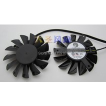 PLD08010S12HH 52x52x52mm 2 개/몫 MSI R7850 HD7850 6870 호크 그래픽 카드 팬, 01 Black_01 13
