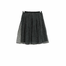 유니클로 블랙 도트플레어스커트 여자 S [24] 6726