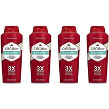 [정품] Old Spice High Endurance 남성용 바디 워시 퓨어 스포츠 -, Lemon_17.99 Fl Oz (Pack of 4)