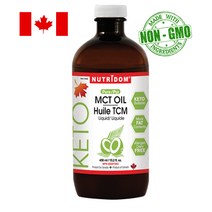 캐나다 뉴트리돔 코코넛 MCT 오일 리퀴드 케토 Keto 480ml, 3개