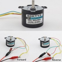 50KTYZ 영구 자석 동기 모터 AC220V 2.5-50RMin 저속 감속기 모터제어 가능한 포지티브 네거티브 인버 포함, 50RPM