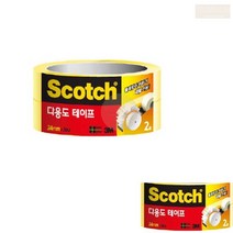 셀로판테이프 디스펜서용 스카치테이프 리필 2개 샐로판 스코치 테잎 접착제
